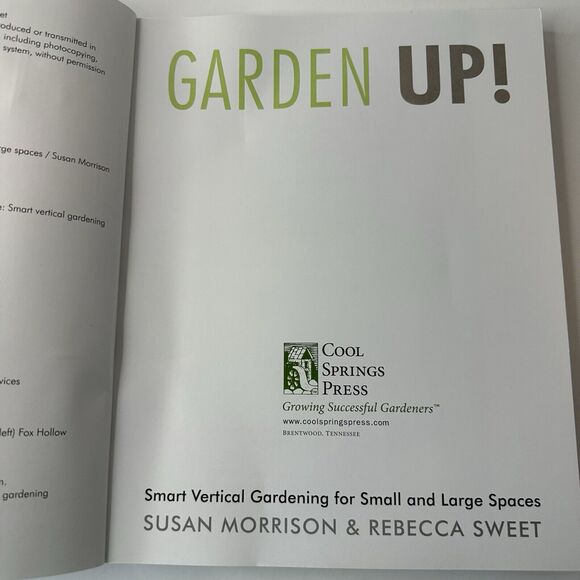 Garden Up, Susan Morrison & Rebecca Sweet, Vertical Gardening Good - Picture 3 of 7
